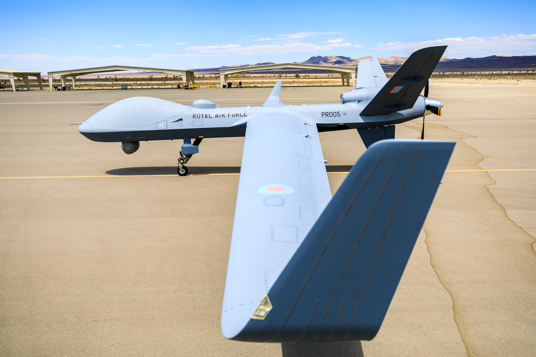Image shows a close up of the Protector from the side.
